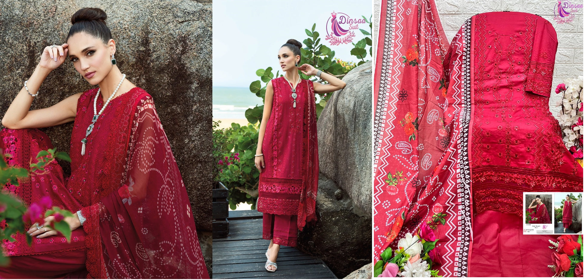 288 Saira Rizwan Vol 1 Dinsaa Suit Pakistani Salwar Suits