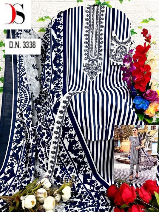 3338 Deepsy Printed Pakistani Patch Suits