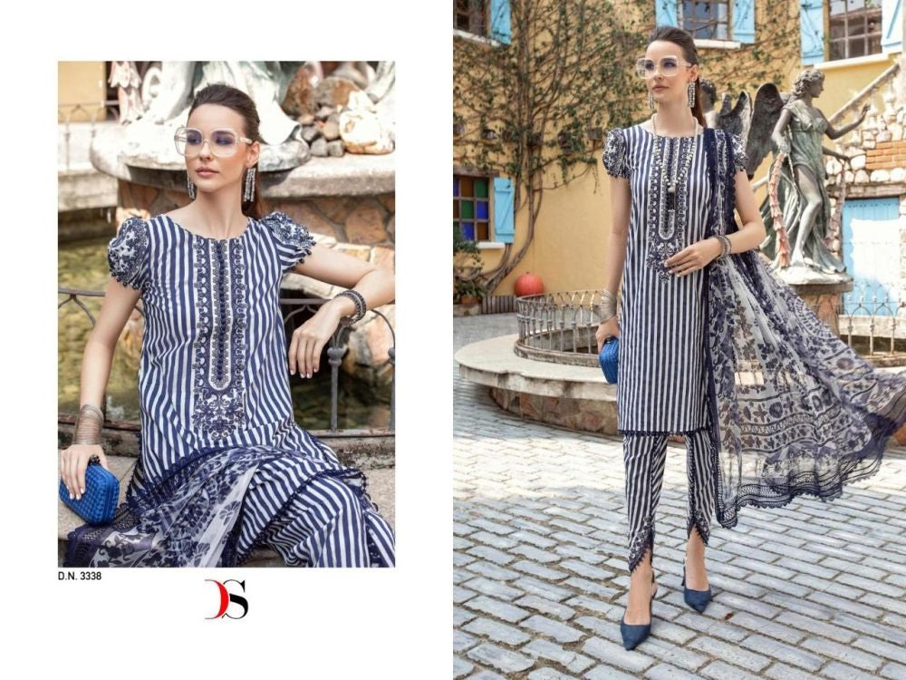 3338 Deepsy Printed Pakistani Patch Suits