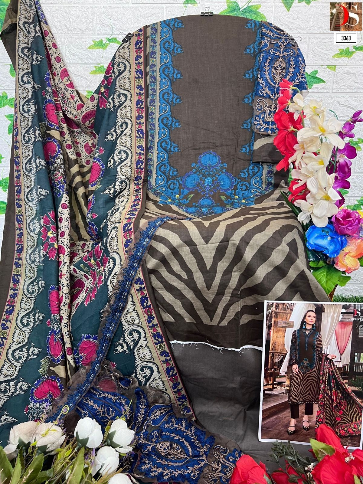3363 Deepsy Pure Cotton Pakistani Salwar Suits