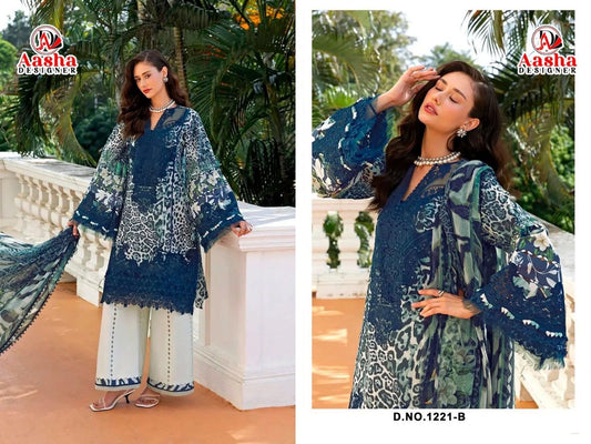 1221-B Aasha Designer Pakistani Salwar Suit