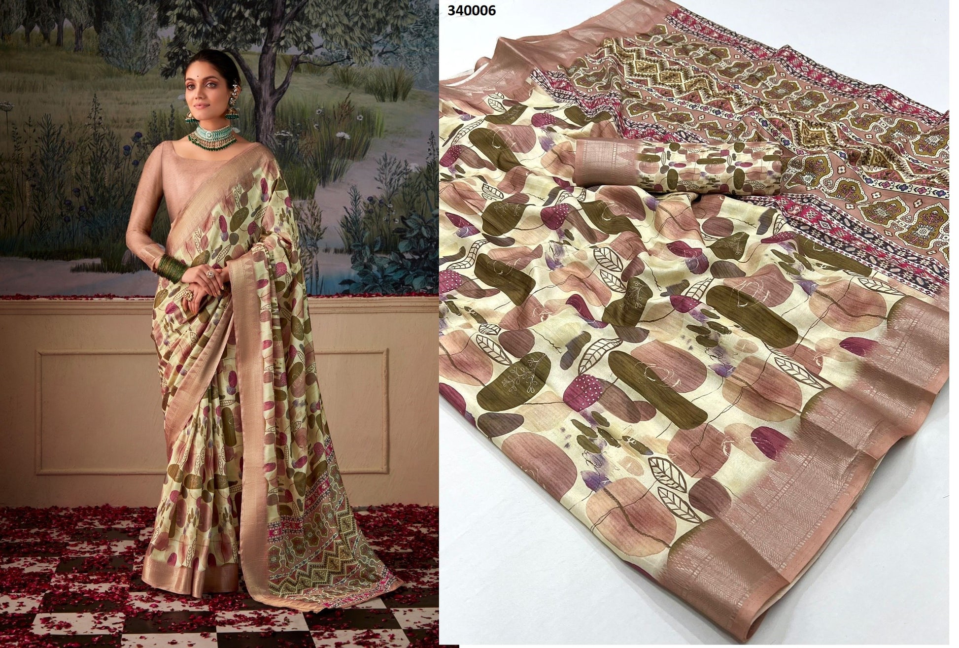 340006 Shimoni Silk Rajpath Handloom Sarees