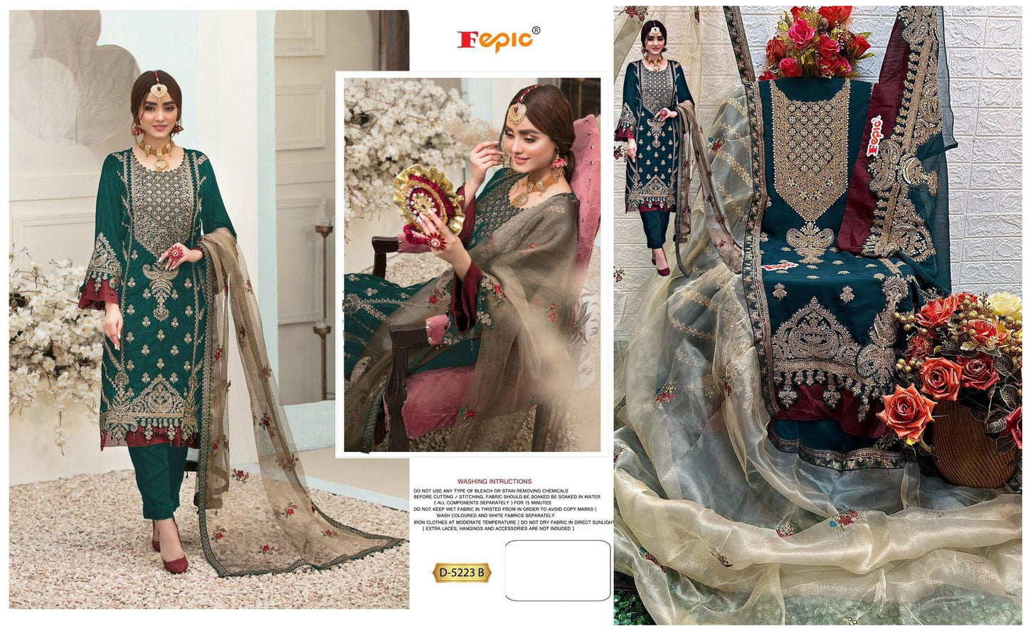 D-5223-B Fepic Pakistani Salwar Suits