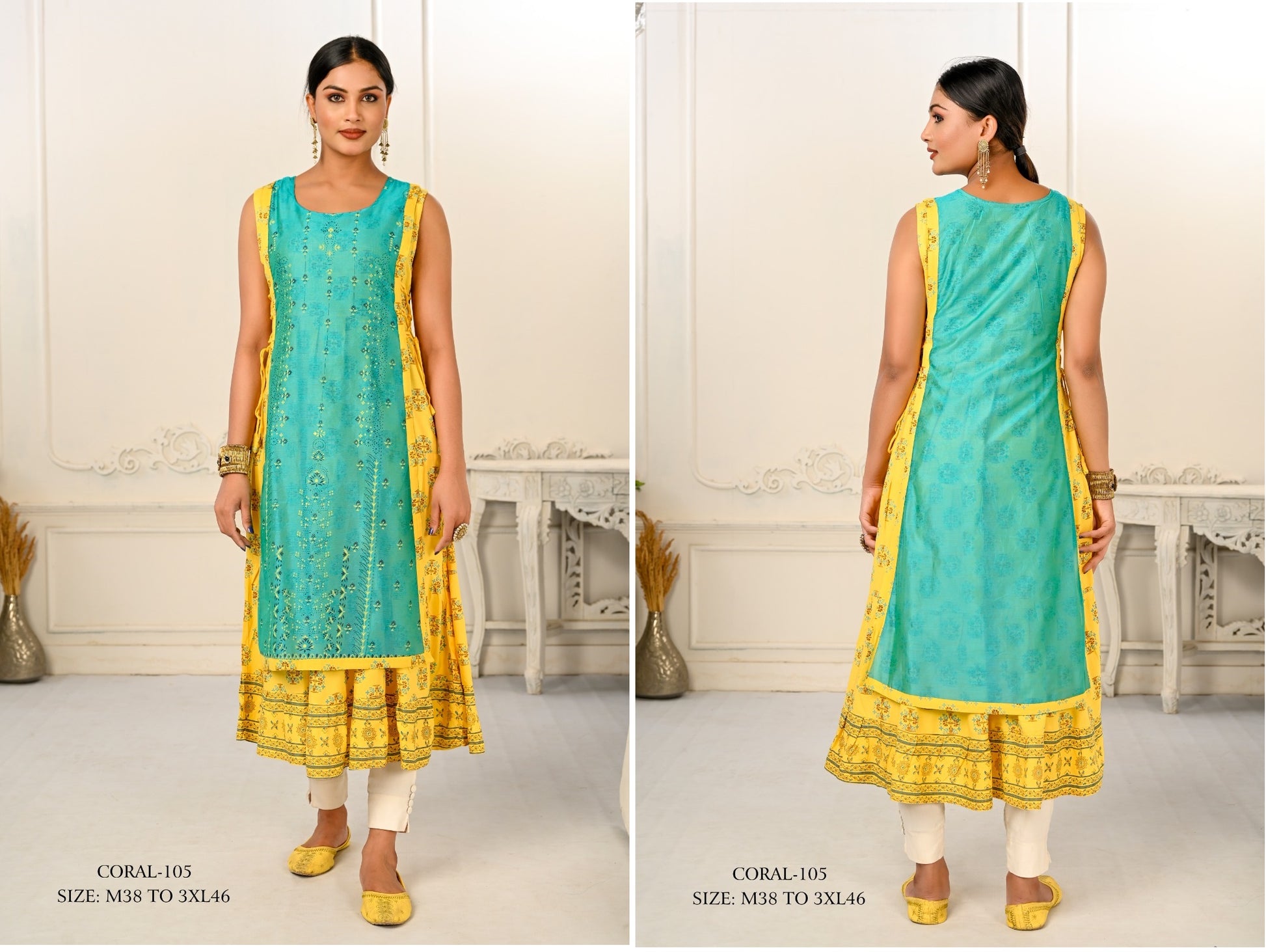 105 Coral Jivora Kurti
