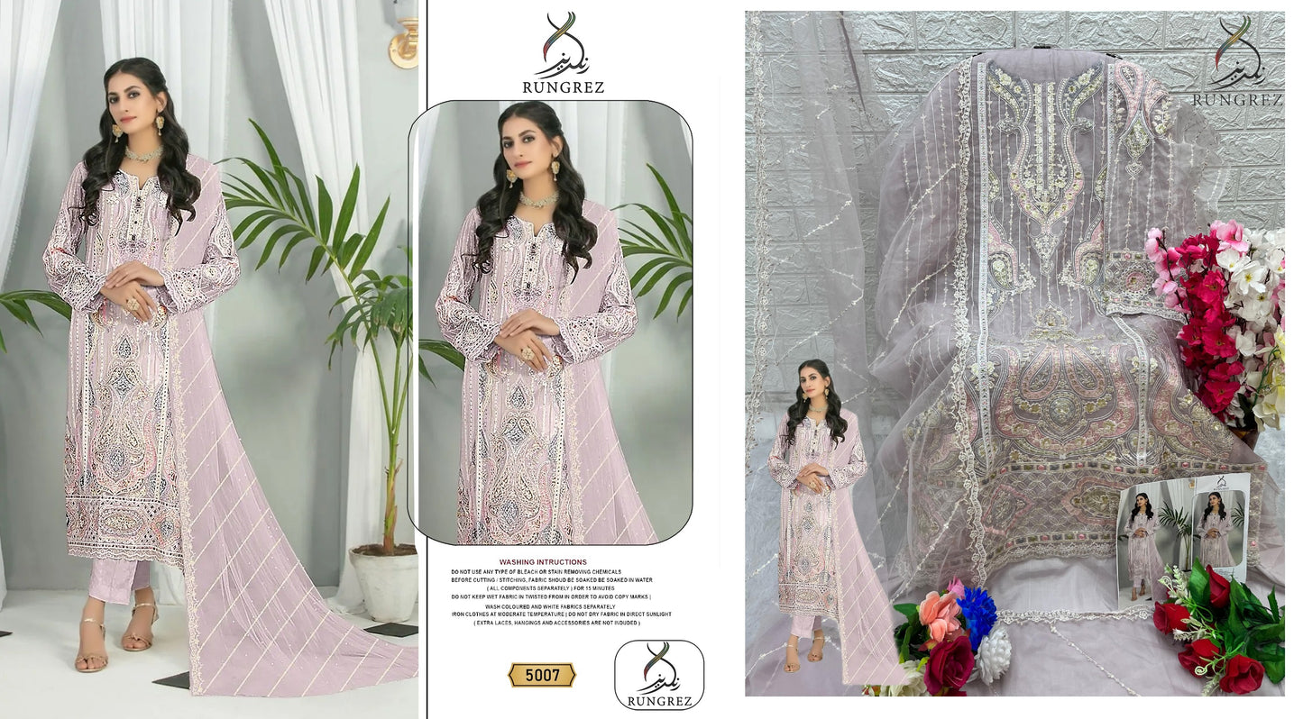 5007 Rungrez Pakistani Salwar Suits
