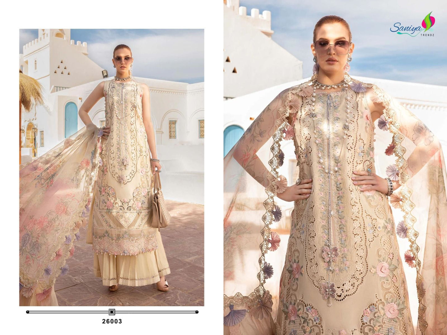 26003 Maria B Lawn Vol 26 Saniya Trendz Pakistani Salwar Suits