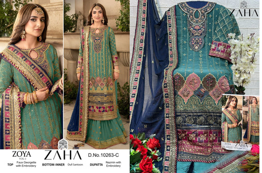10263C Zoya Vol 1 Zaha Pakistani Salwar Suits