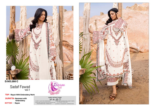266C Sadaf Fawad Vol 1 Dinsaa Suit Pakistani Salwar Suits