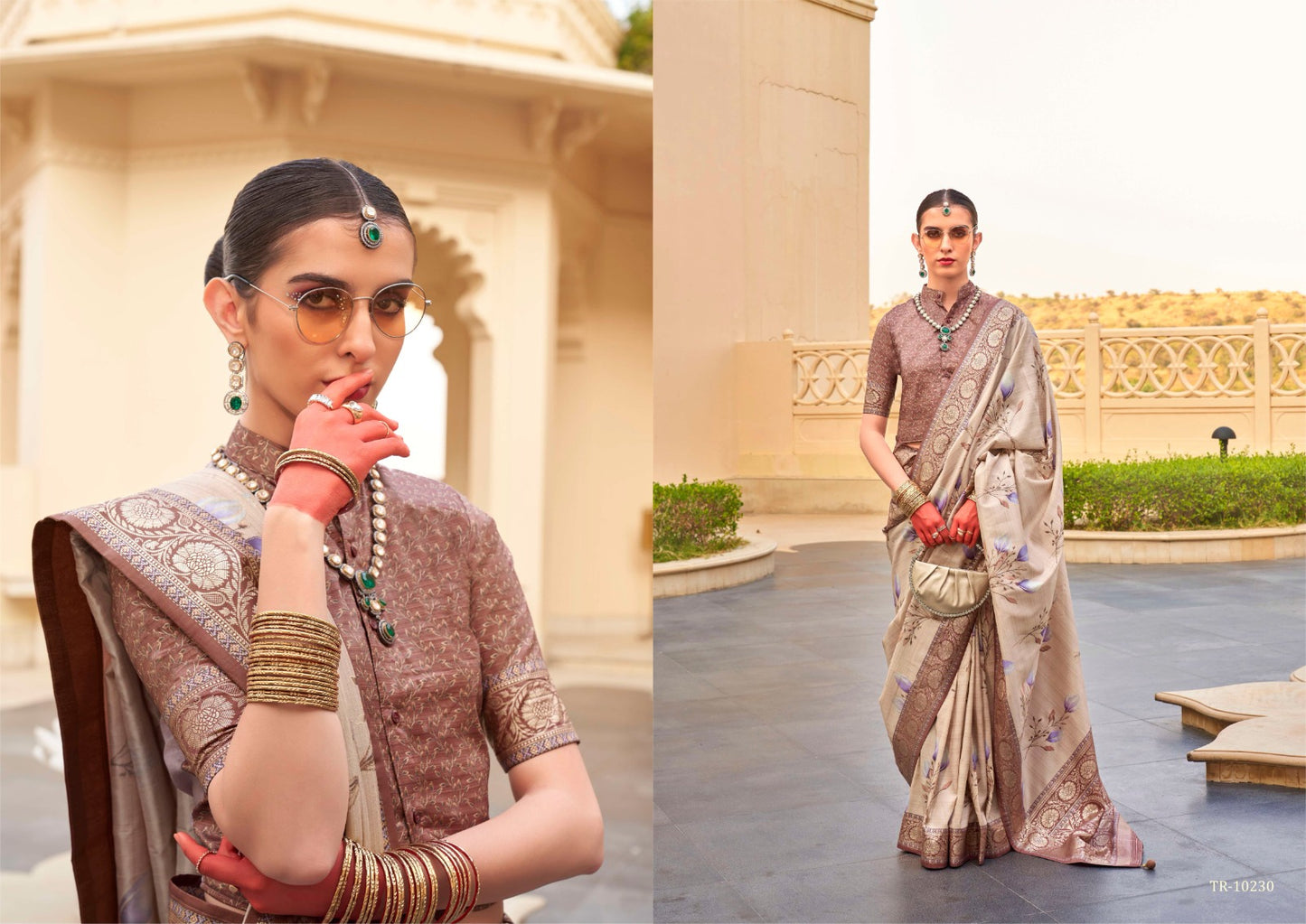 10230 Pushpvatika Trirath Sarees