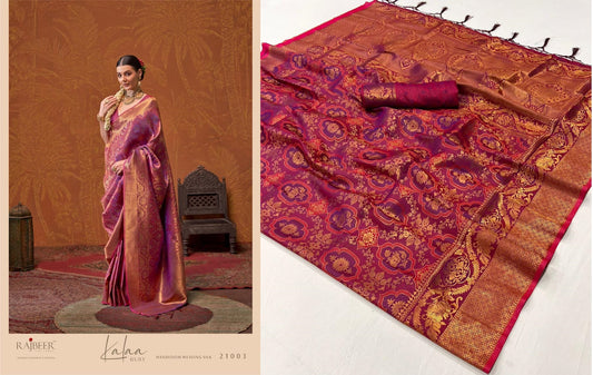 21003 Kalaa Ruby Rajbeer Sarees