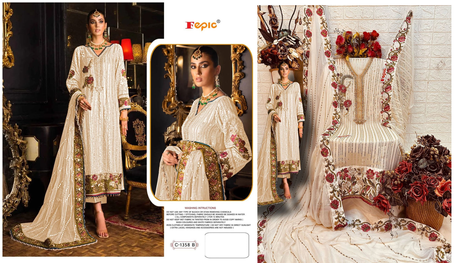 C-1358-B Fepic Pakistani Salwar Suits
