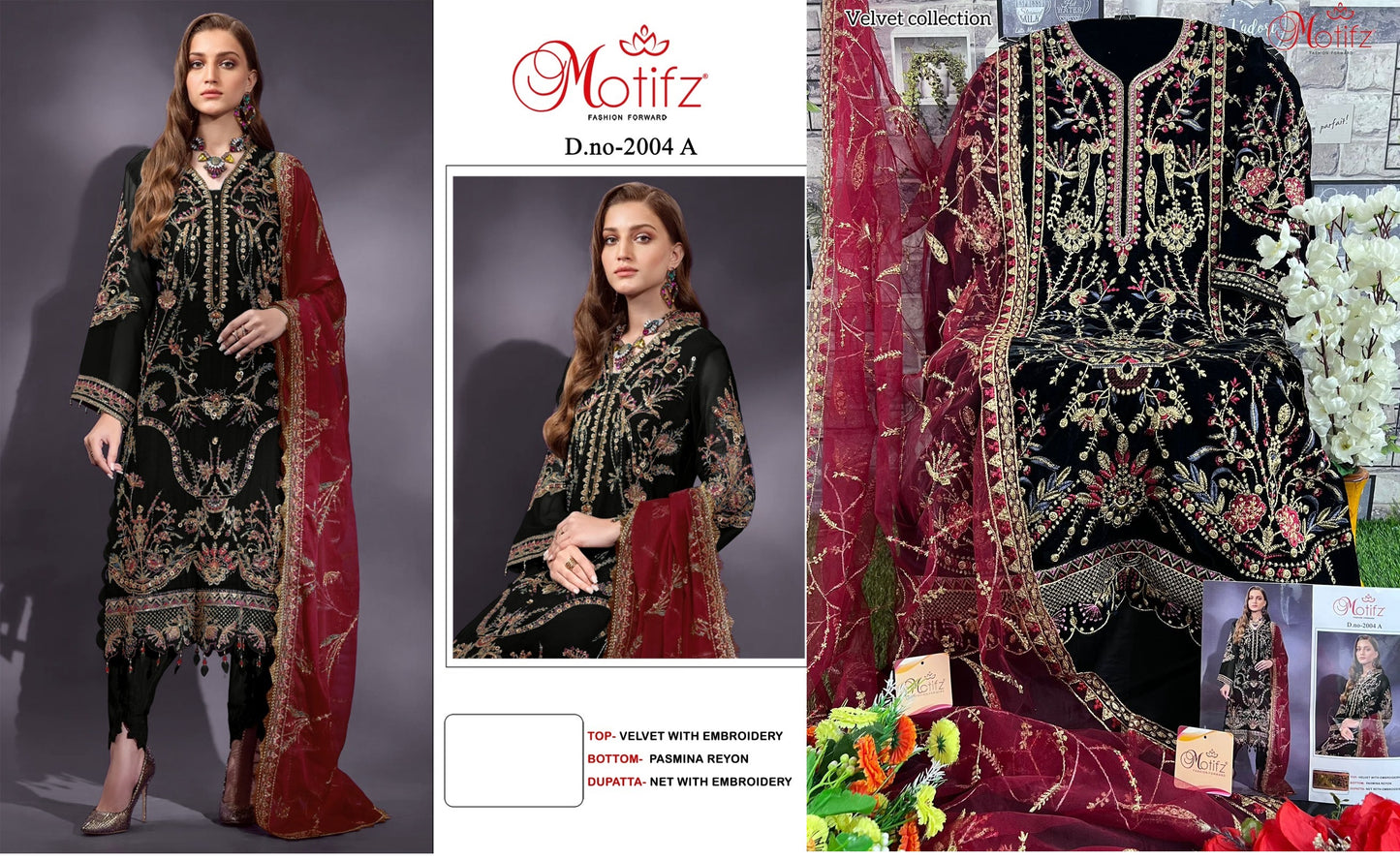 2004A Motifz Pakistani Salwar Suits