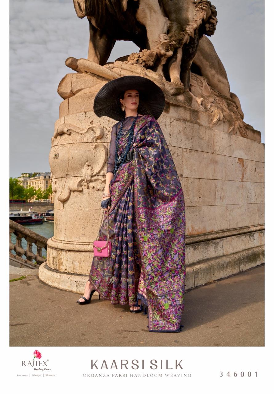 346001 Kaarsi Rajtex Organza Sarees