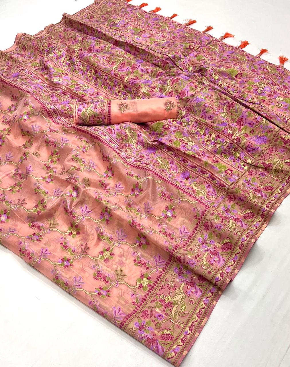 346002 Kaarsi Rajtex Organza Sarees