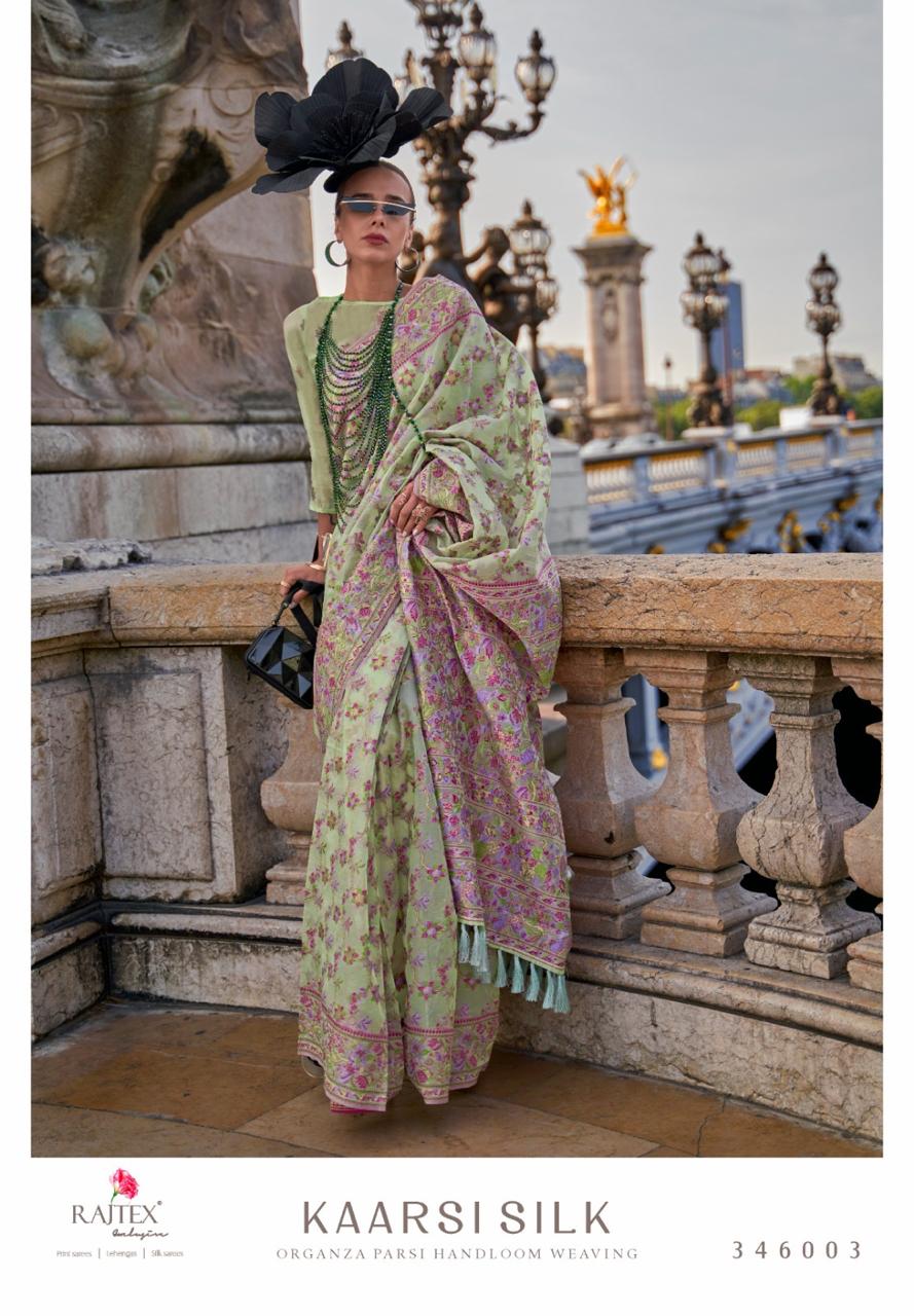 346003 Kaarsi Rajtex Organza Sarees