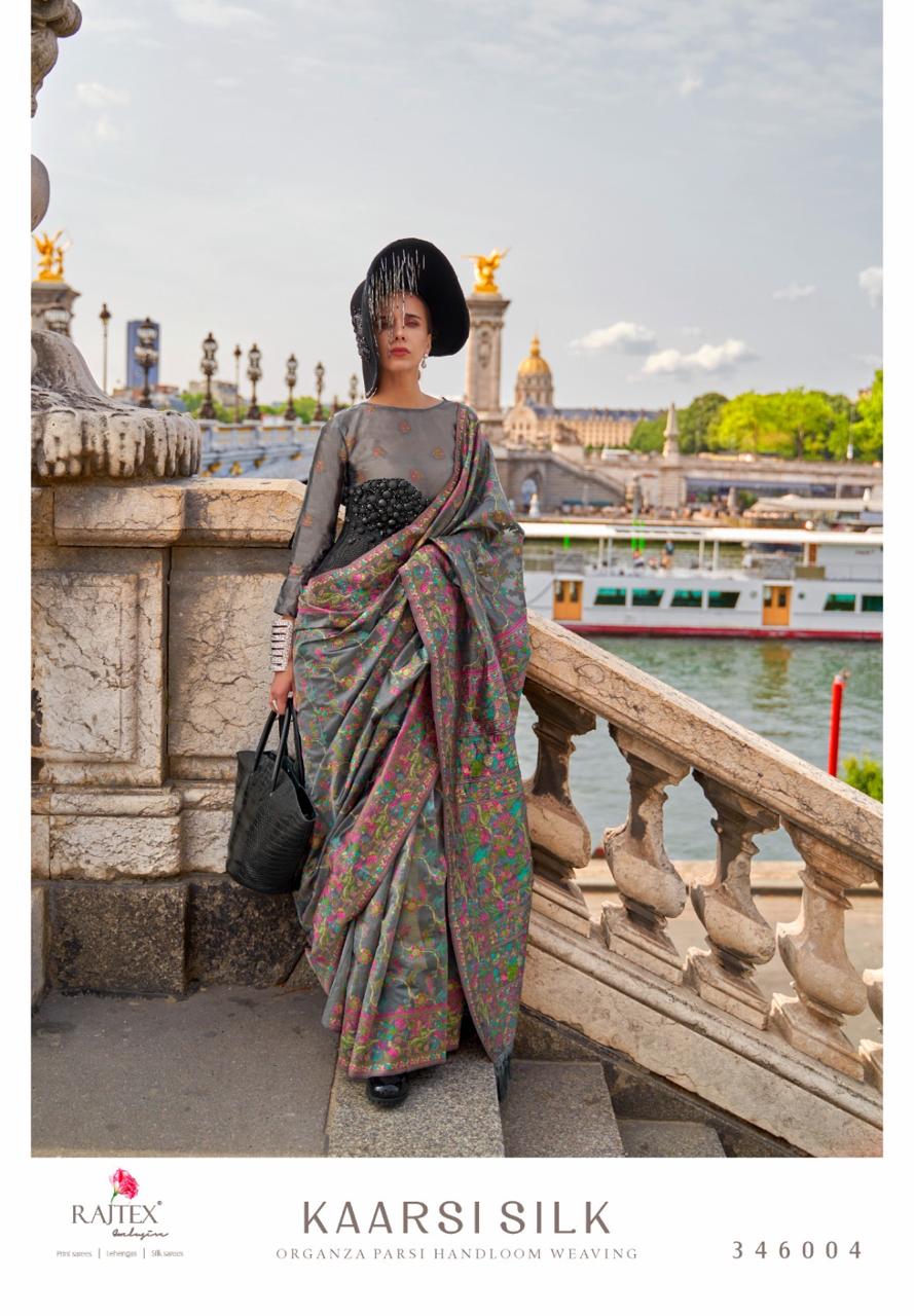 346004 Kaarsi Rajtex Organza Sarees