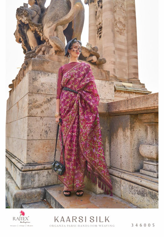 346005 Kaarsi Rajtex Organza Sarees