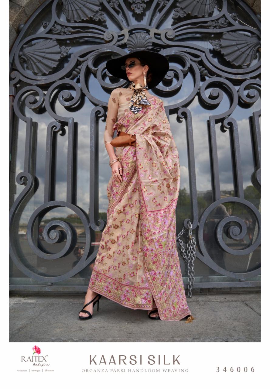 346006 Kaarsi Rajtex Organza Sarees