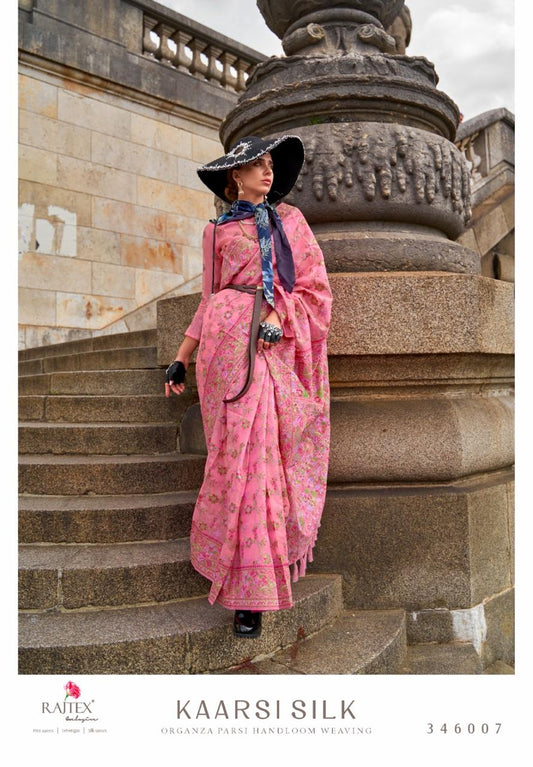 346007 Kaarsi Rajtex Organza Sarees