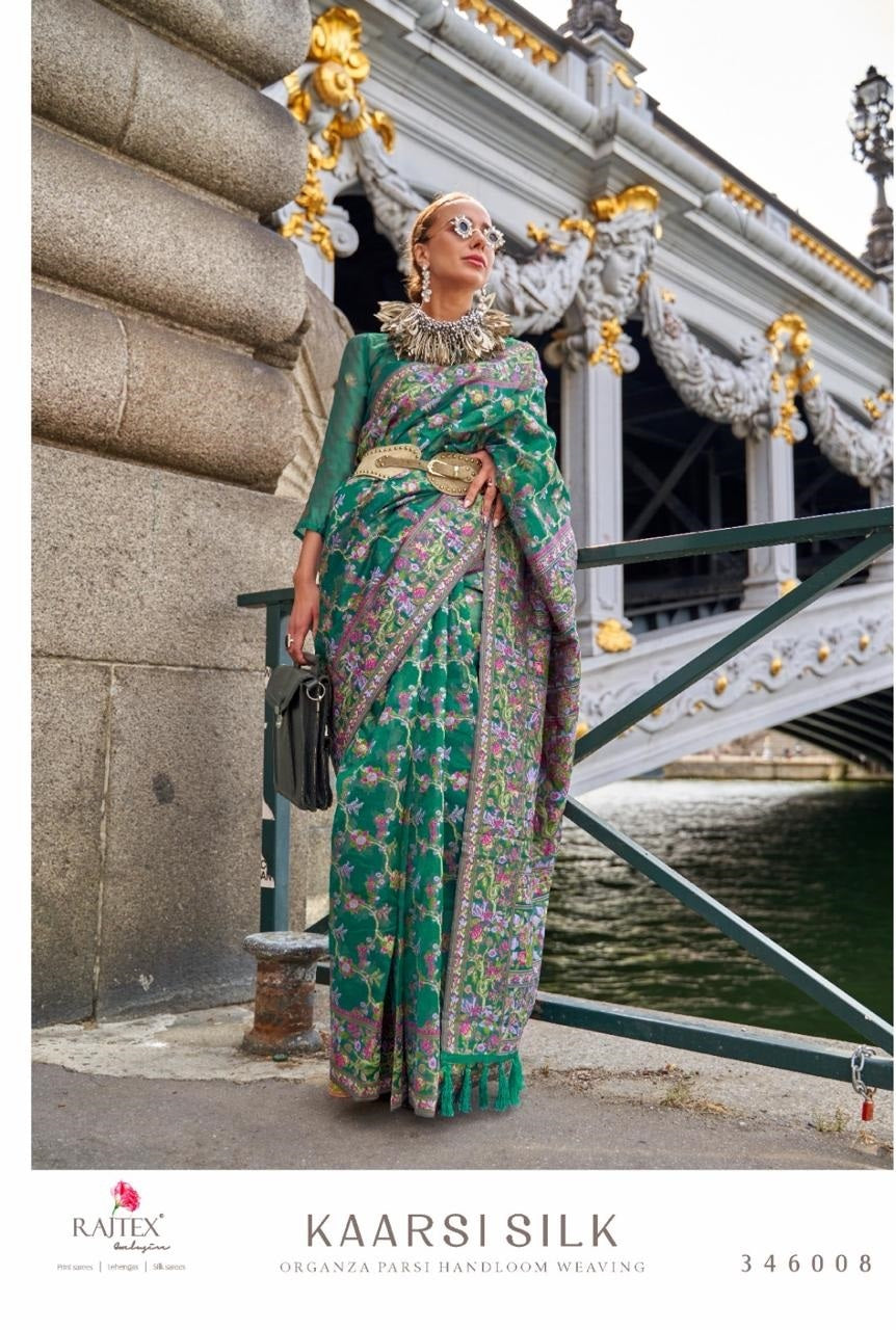 346008 Kaarsi Rajtex Organza Sarees