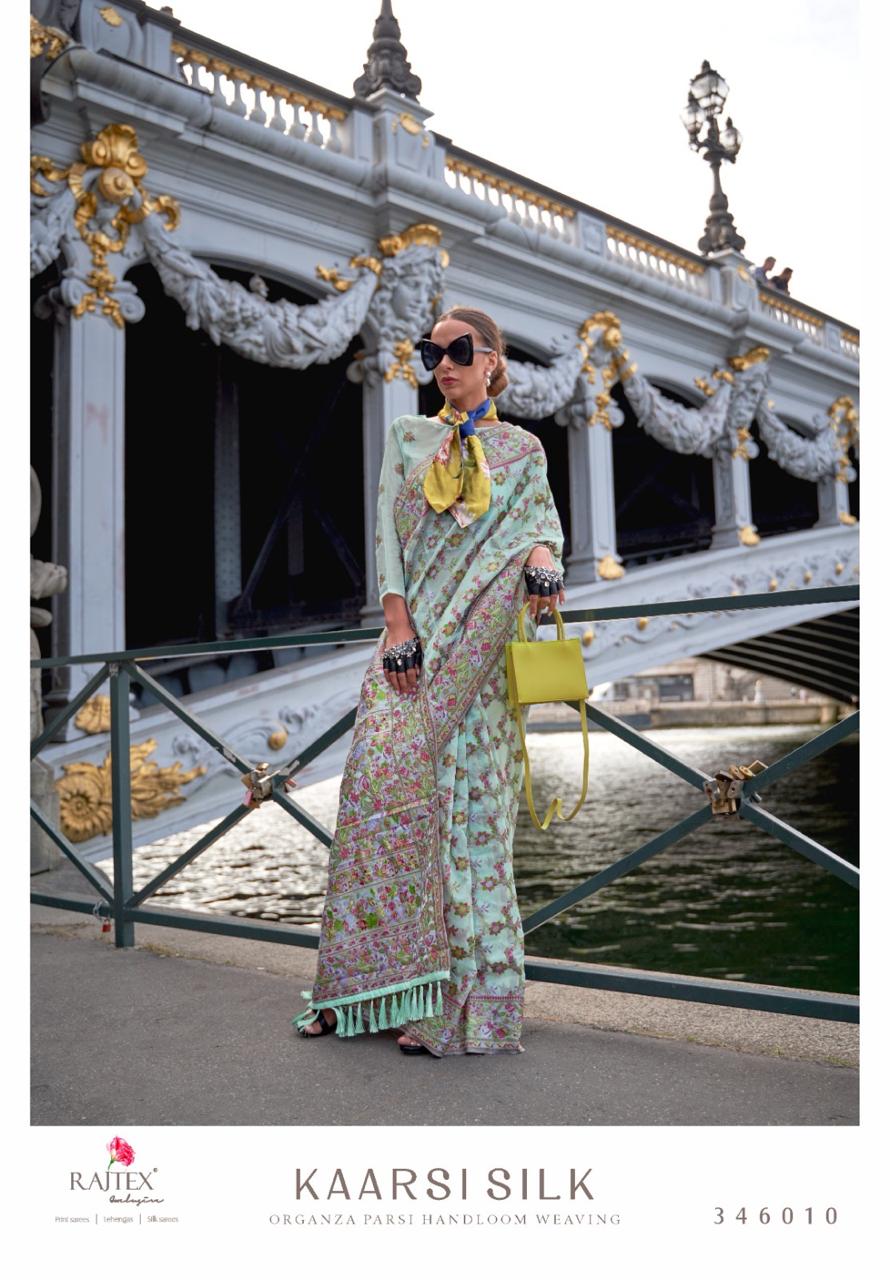 346010 Kaarsi Rajtex Organza Sarees