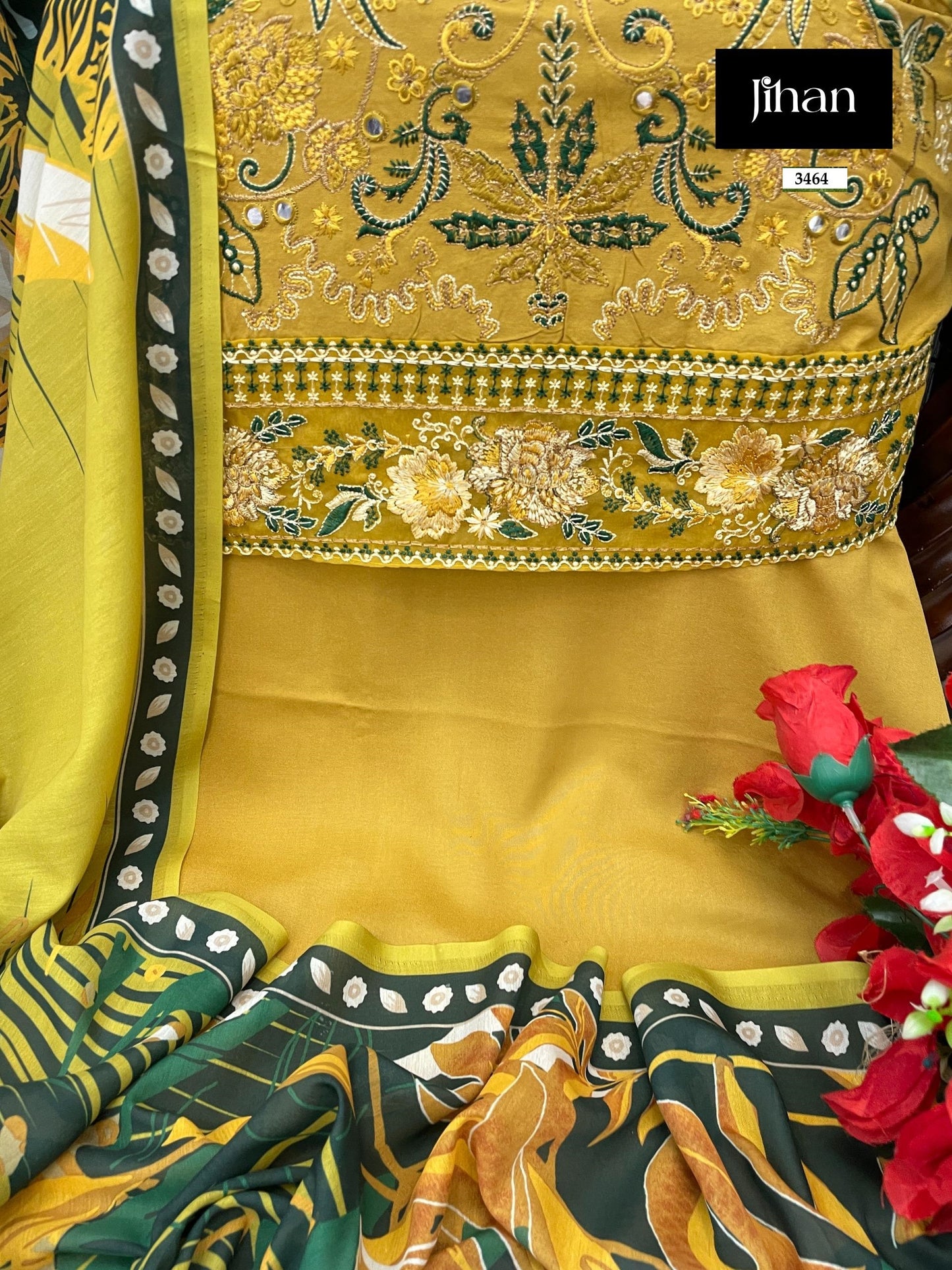 3464 Riwayat Jihan Patches Pakistani Salwar Suits