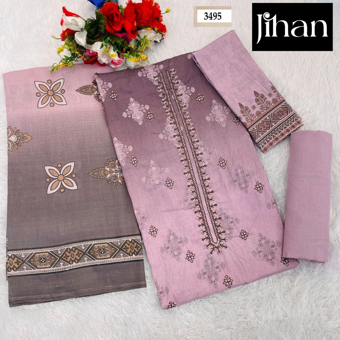 3495 Prestige Lawn Collection Vol 2 Jihan Print Pakistani Salwar Suits