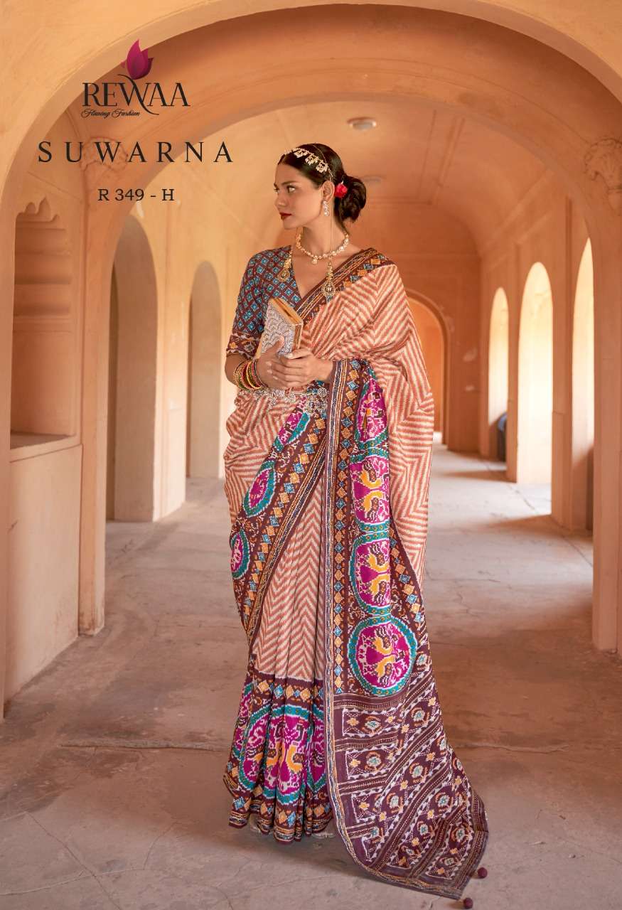 349H Suwarna Rewaa Silk Sarees
