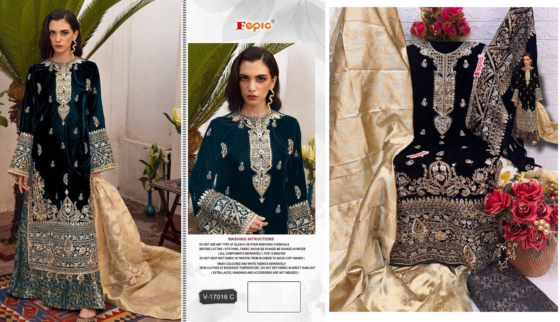 V-17016C Fepic Pakistani Salwar Suits