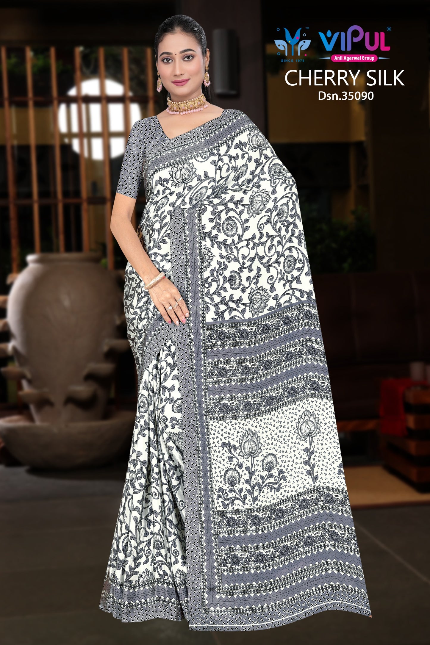 35090 Vipul Crape Sarees