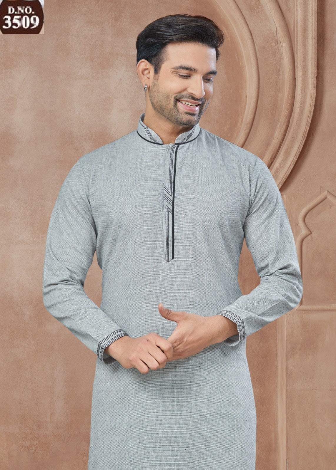3509 Wedding Collection 35 Outluk Heavy Cotton Mens Kurta Pyjama
