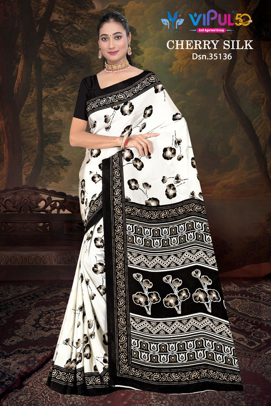 35136 Vipul Crape Sarees