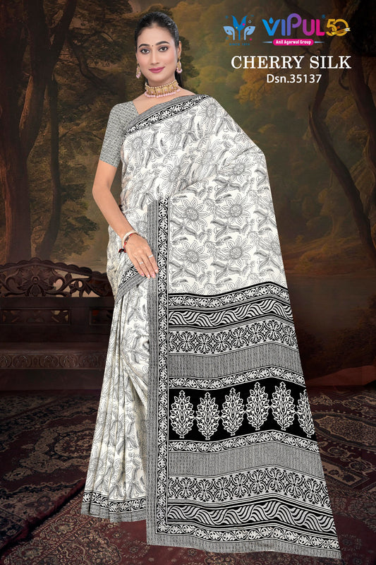 35137 Vipul Crape Sarees