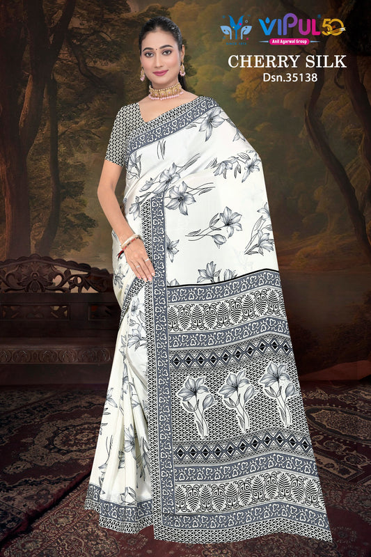 35138 Vipul Crape Sarees