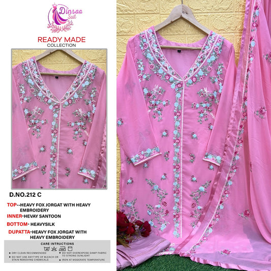 212-C Dinsaa Suit Pakistani Readymade Suits