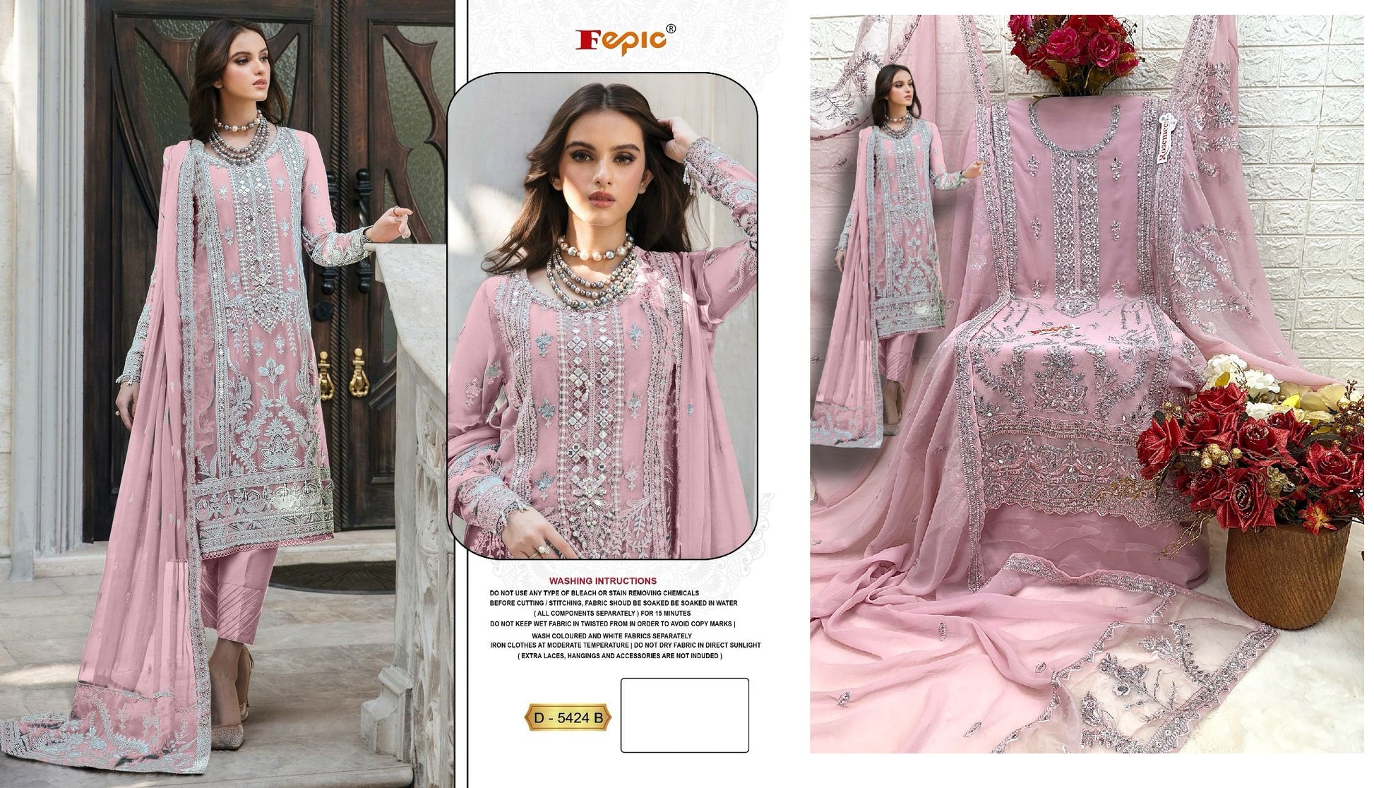 D-5424-B Fepic Pakistani Salwar Suits