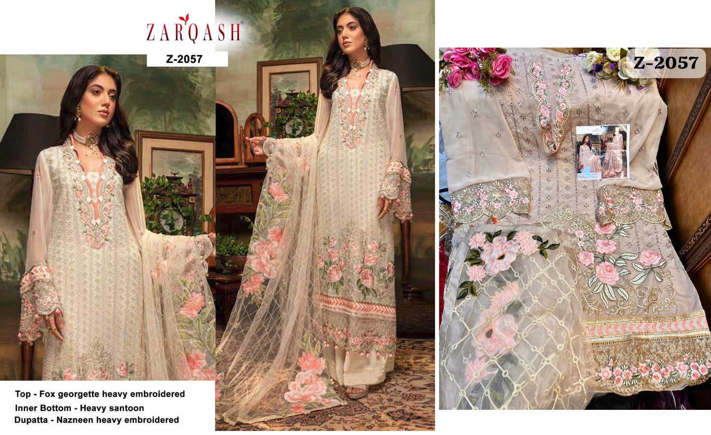 Z-2057 Zarqash Pakistani Salwar Suits