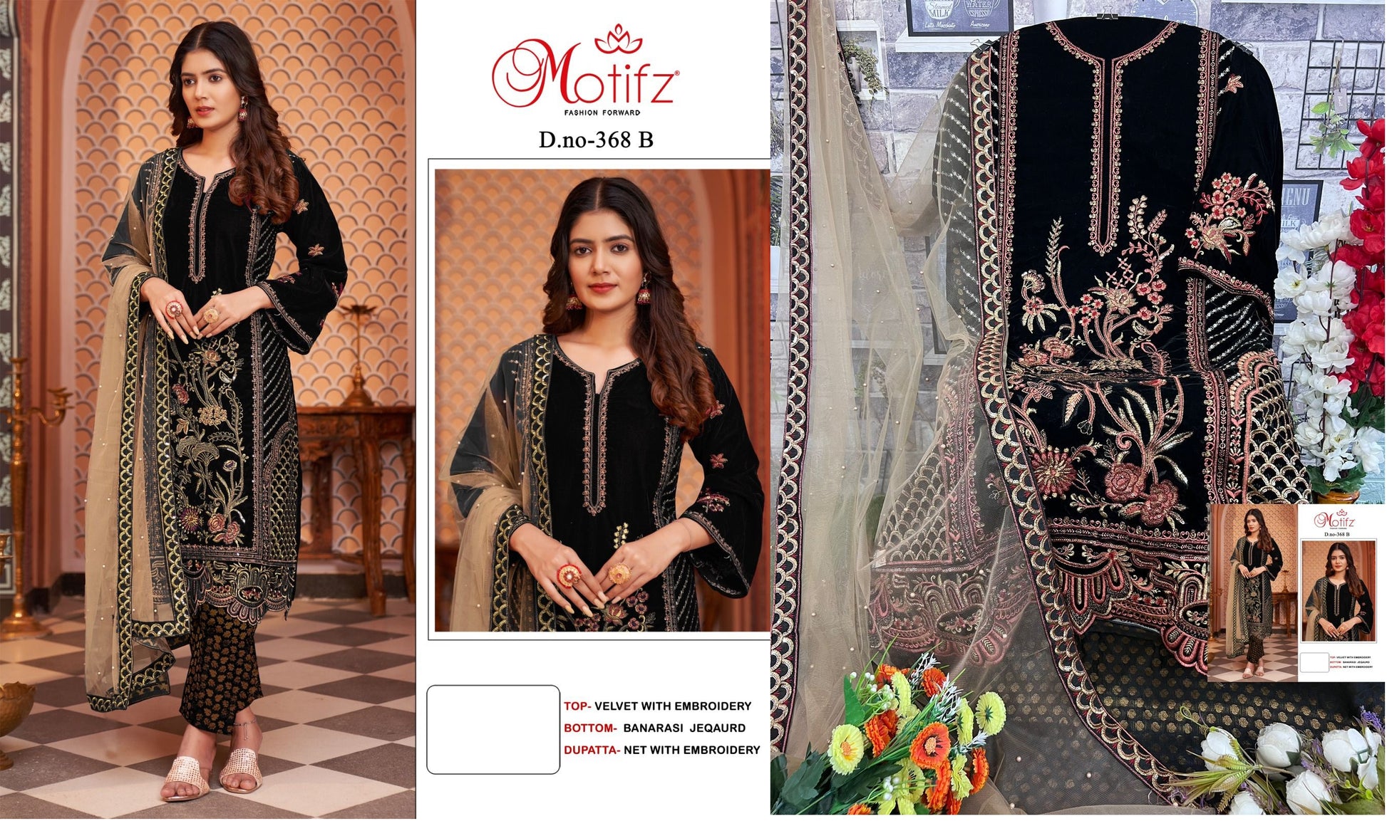 368B Motifz Pakistani Salwar Suits