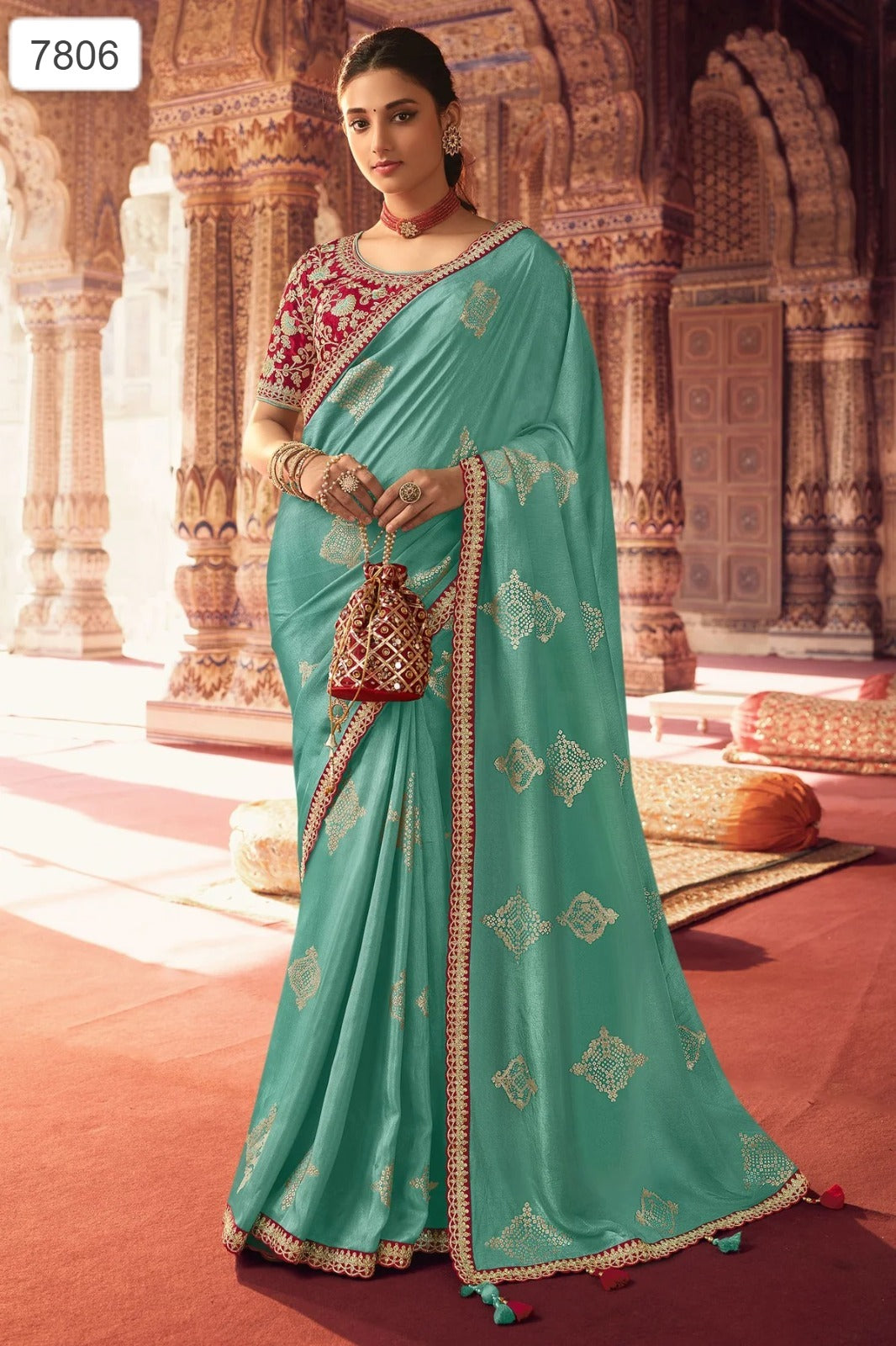 7806 Olivia Sulakshmi Prints Sarees