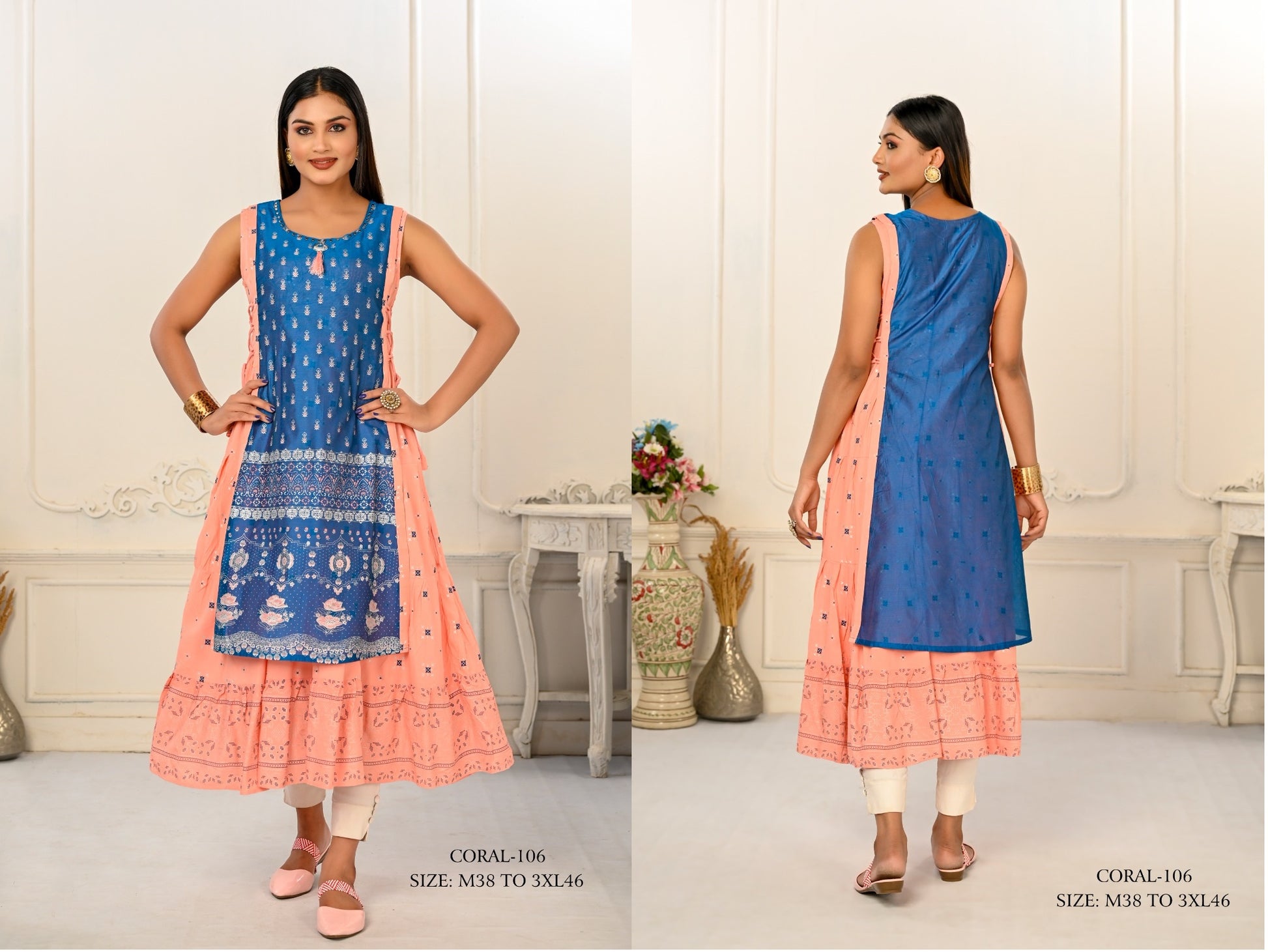 106 Coral Jivora Kurti