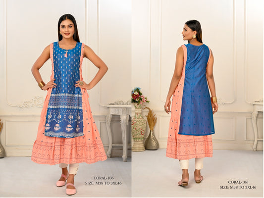 106 Coral Jivora Kurti