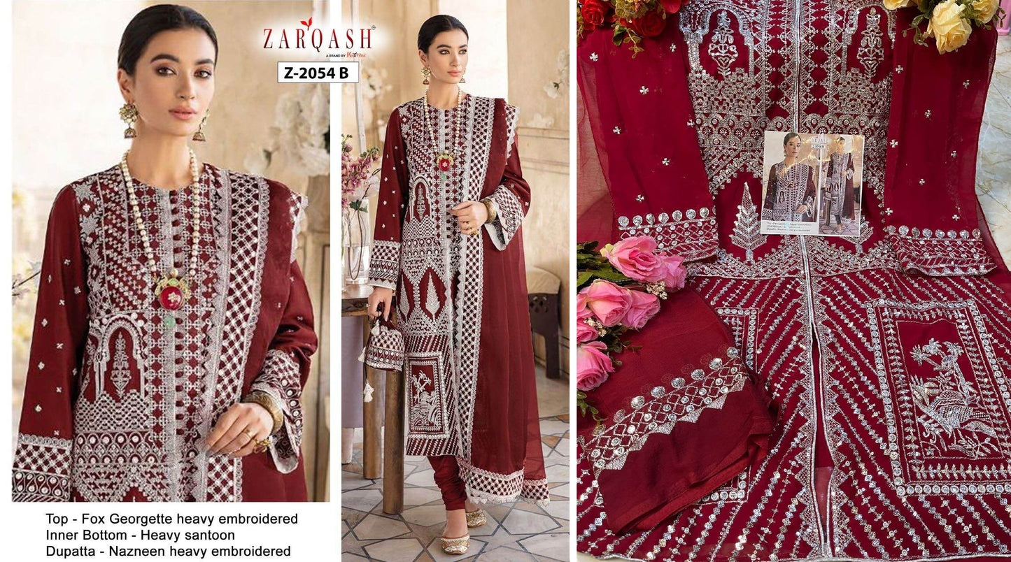 Z-2054B Zarqash Pakistani Salwar Suits