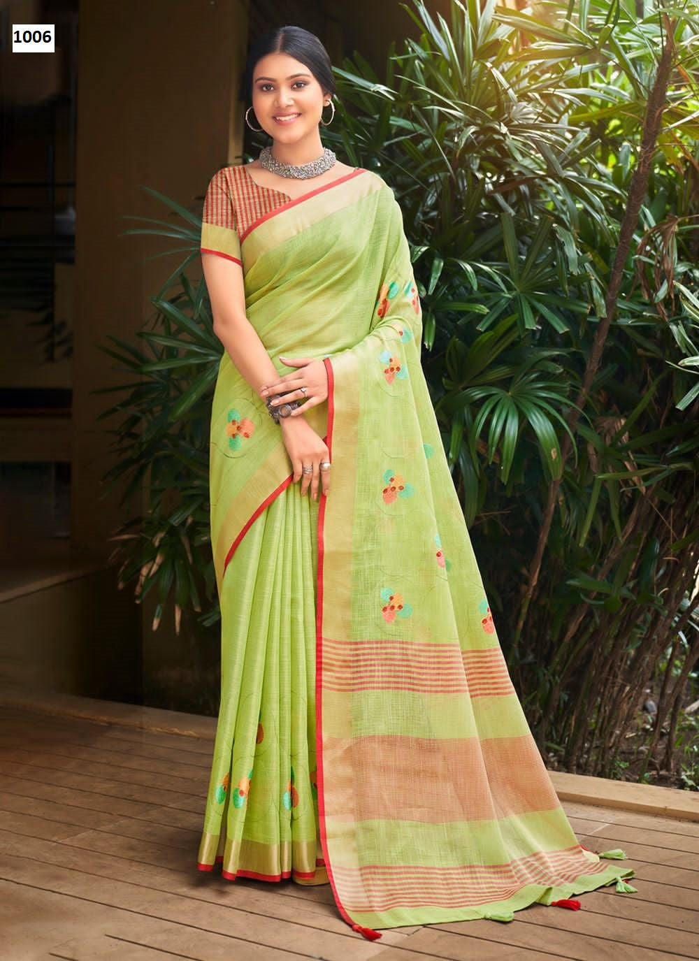 Linen Fashion 1006 Sangam Sarees