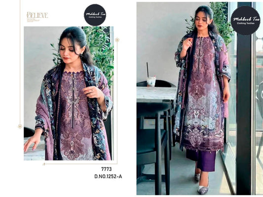 1252 Violet Mehboob Tex Pakistani Salwar Suits