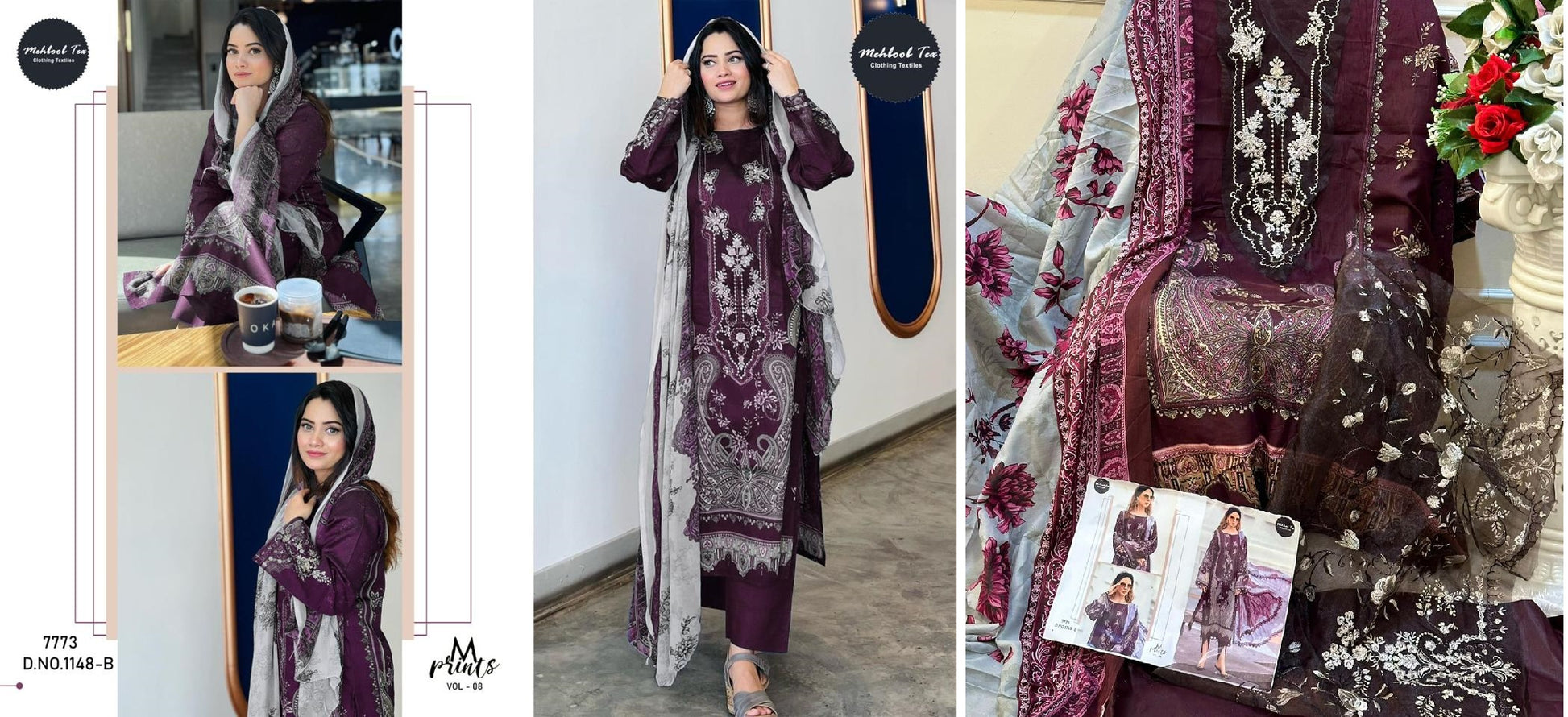 1148B Mehboob Tex Pakistani Salwar Suits