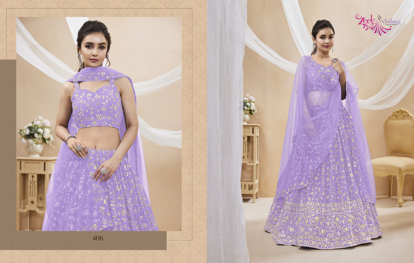 406 Ruhana Vol 1 Zeel Lehenga Choli