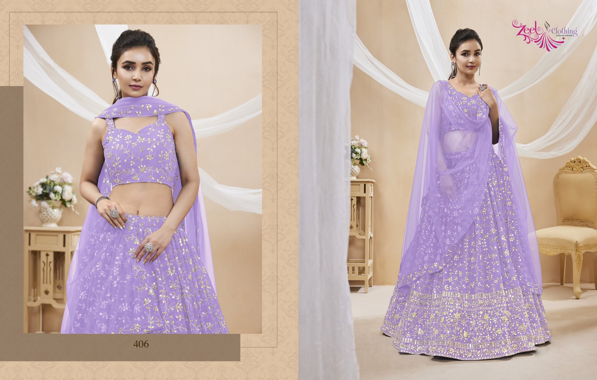 406 Ruhana Vol 1 Zeel Lehenga Choli