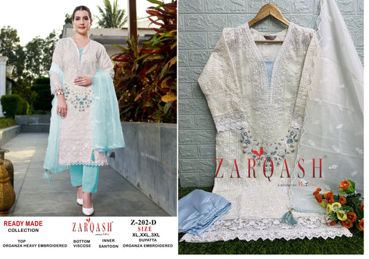 202D Zarqash Pakistani Readymade Suits