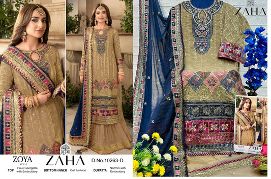 10263D Zoya Vol 1 Zaha Pakistani Salwar Suits