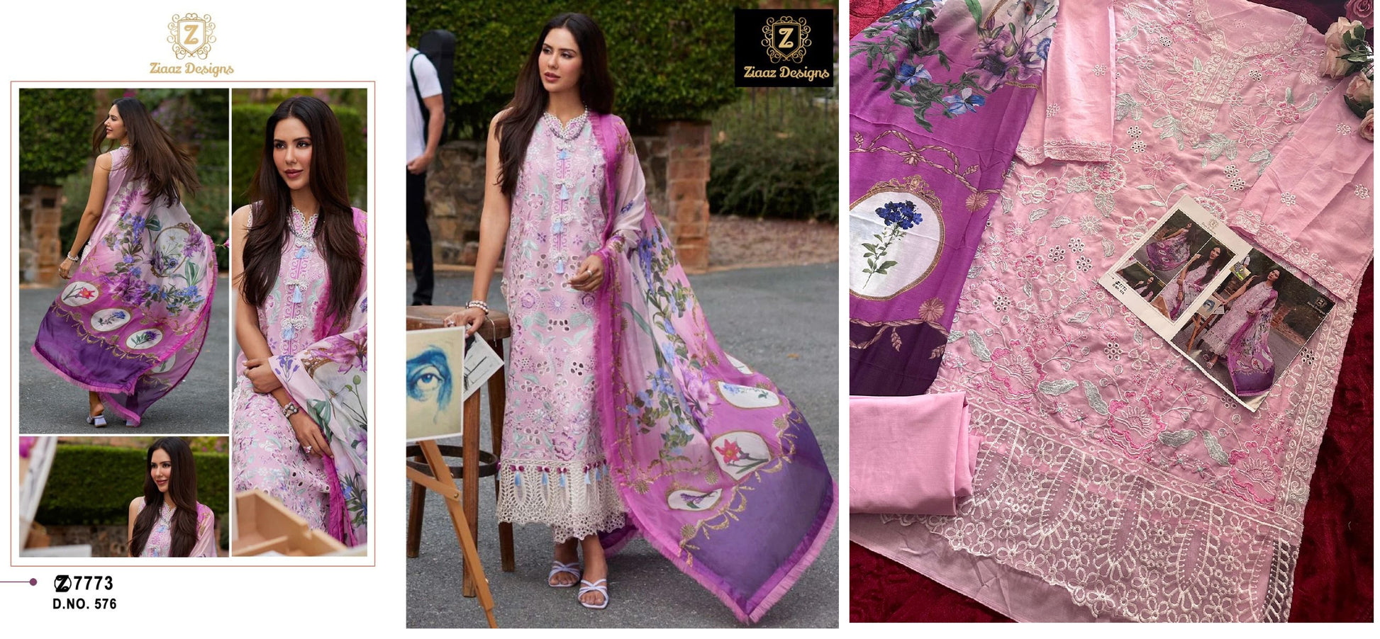 576 Ziaaz Designs Pakistani Salwar Suits